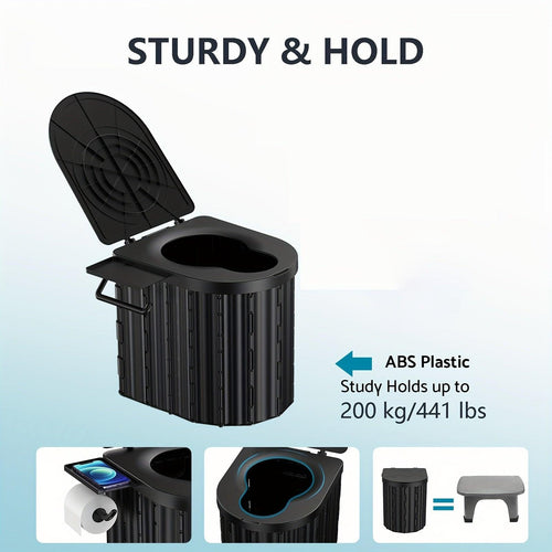 Toilet with Paper Holder with 199kg Support-1