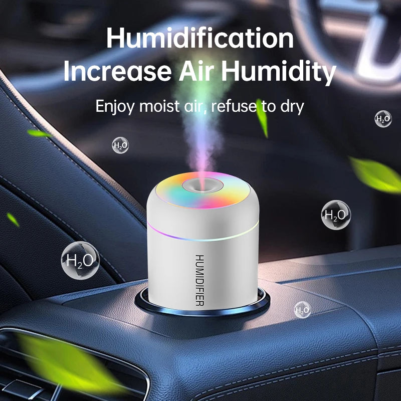 180ML Mini Air Humidifier USB Electric Aroma Diffuser Essential Oil Purifier Aromatherapy Mist Maker Lights For Car Home Bedroom REINA.