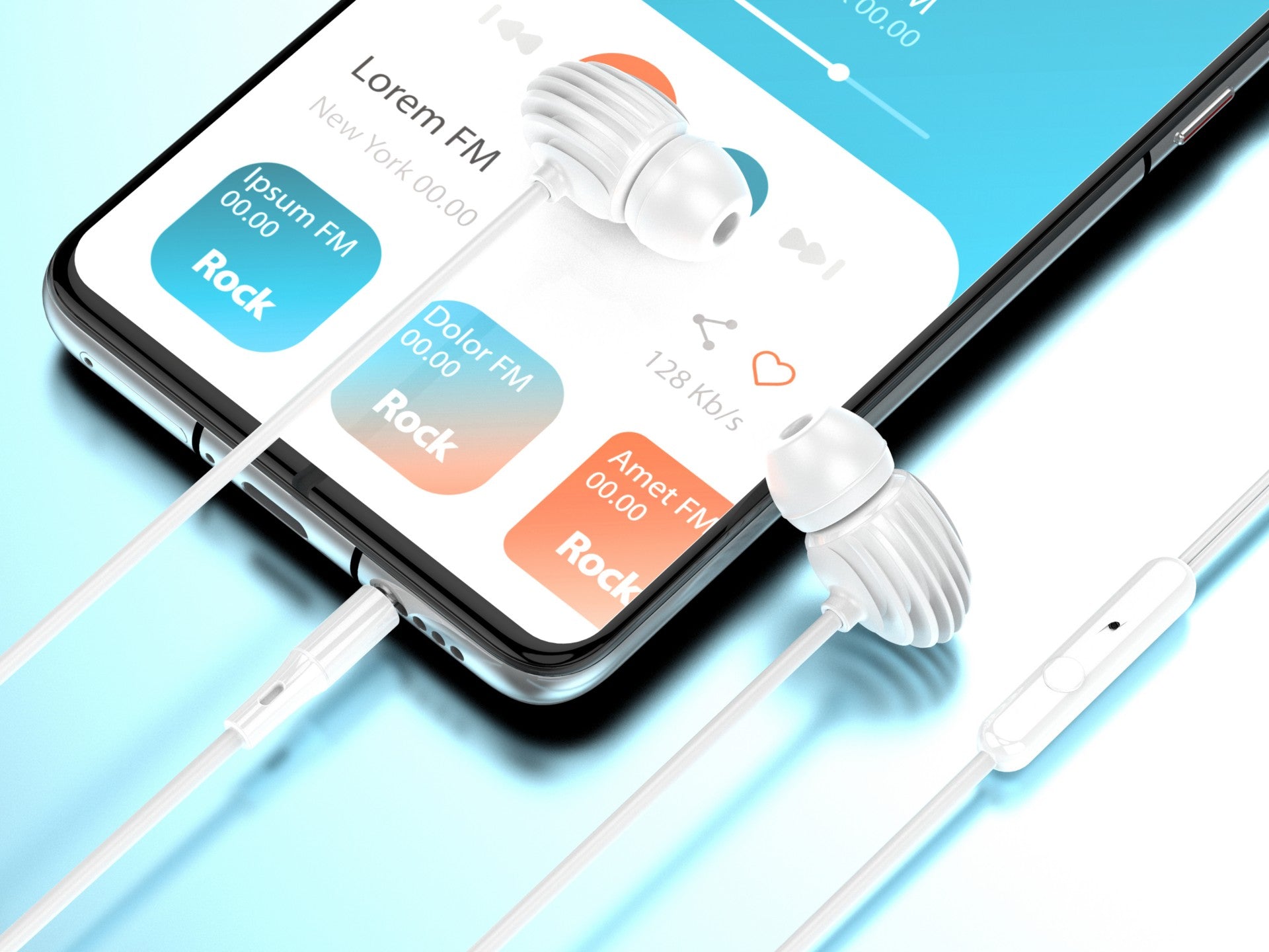 Techancy Auricular Com Fio Branco TD8044, 3,5 Mm Para Conversação Com Microfone, Compatível Com Som Estéreo Para Jogos REINA.